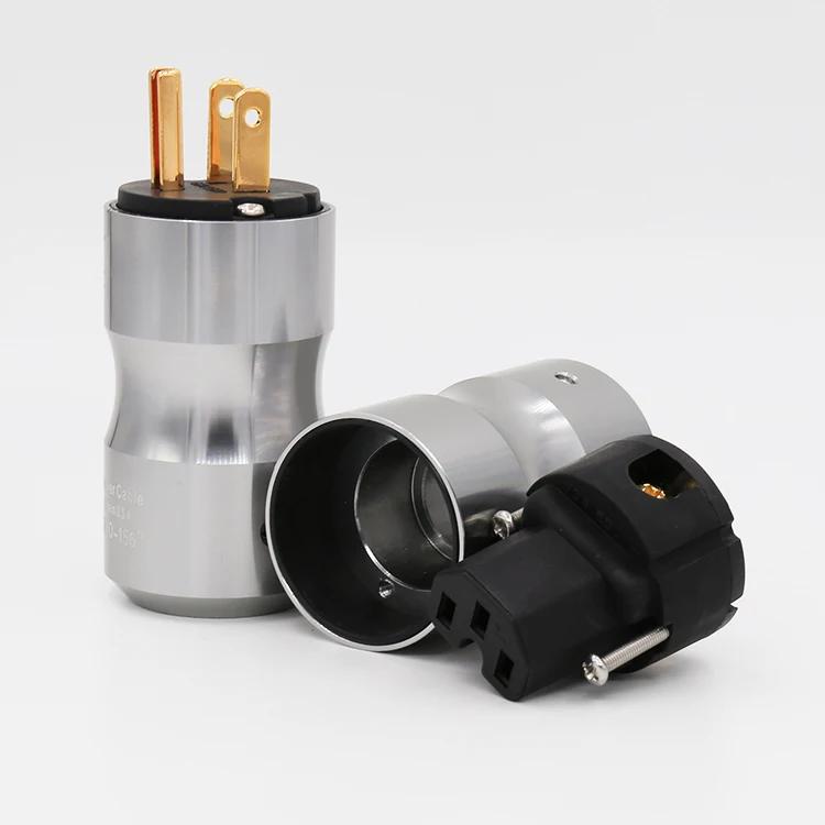 Высококачественная позолоченная штепсельная вилка стандарта США VP434G сетевого