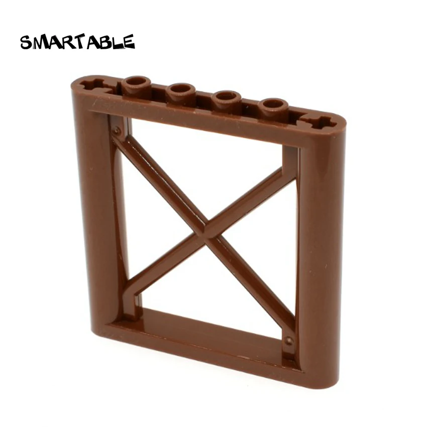 Smartable мс забор 1x6x5 детали рамы строительные блоки игрушки для детей творческие