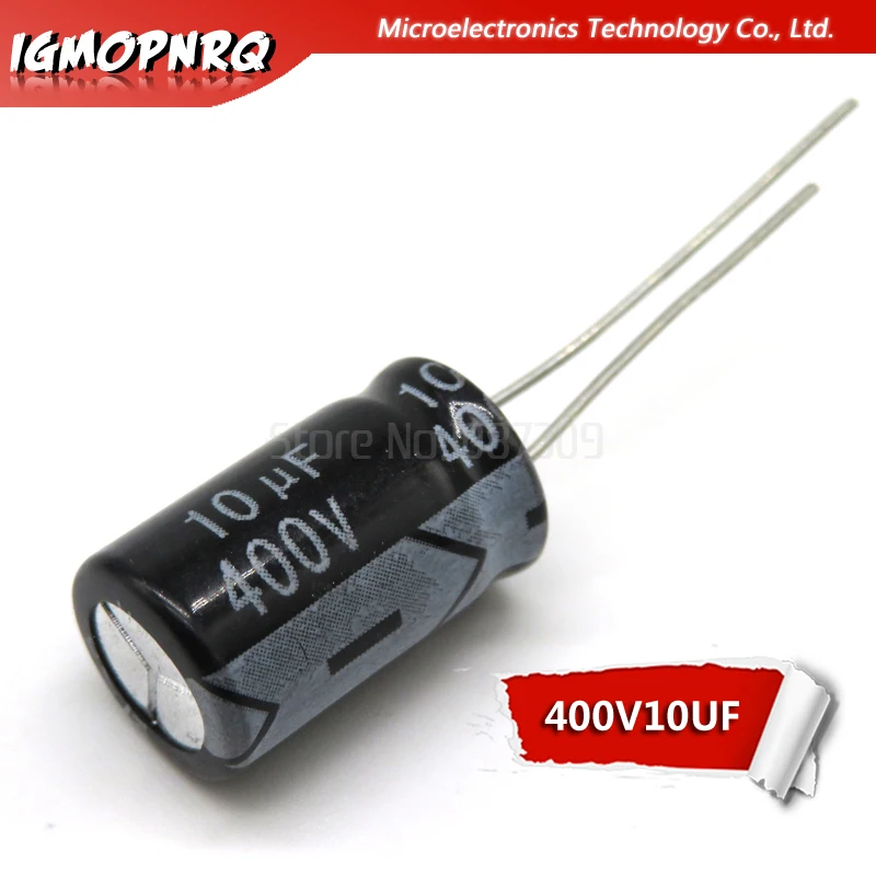 20 штук 400V10UF 10*17 мм 10 мкФ 400V электролитический конденсатор с алюминиевой крышкой