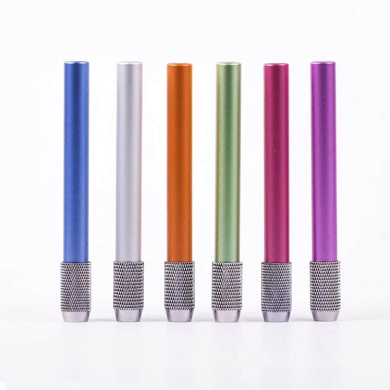 2pcs/set Portable Metal Solid Color Pencil Extenders Kawaii Stationery Multifunction Adjustable Extender Holder Supplies | Канцтовары