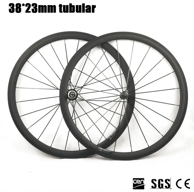 Road Bicycle Straight Pull Power Way R36 Hub 38mm 50mm Depth Profile clincher tubular Wheelset Carbon wheels |