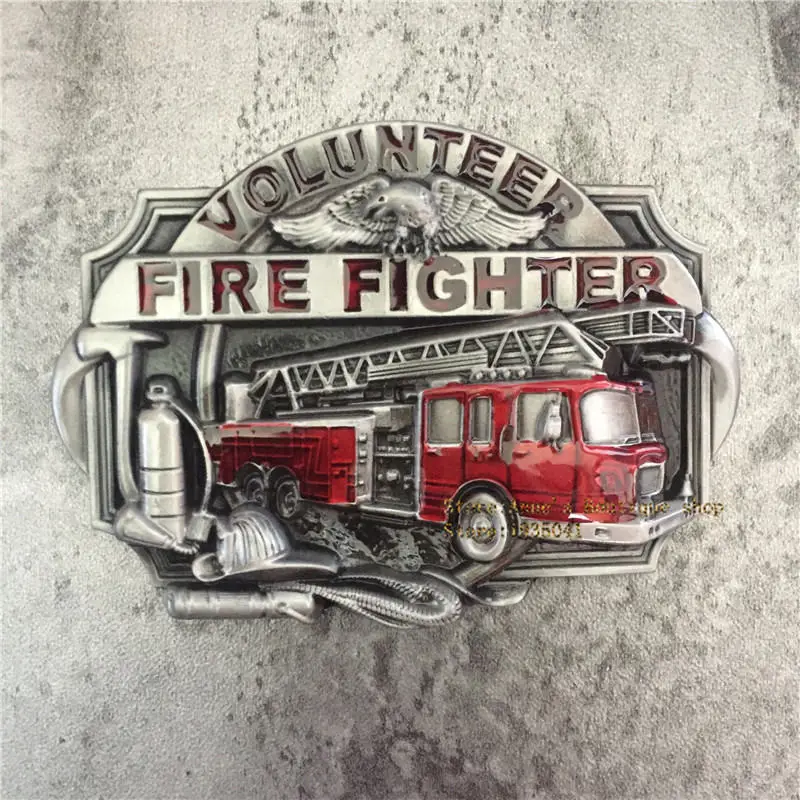 

Fire Fighters Eagle Letter Zinc Alloy Belt Buckle Fit 4cm Belt