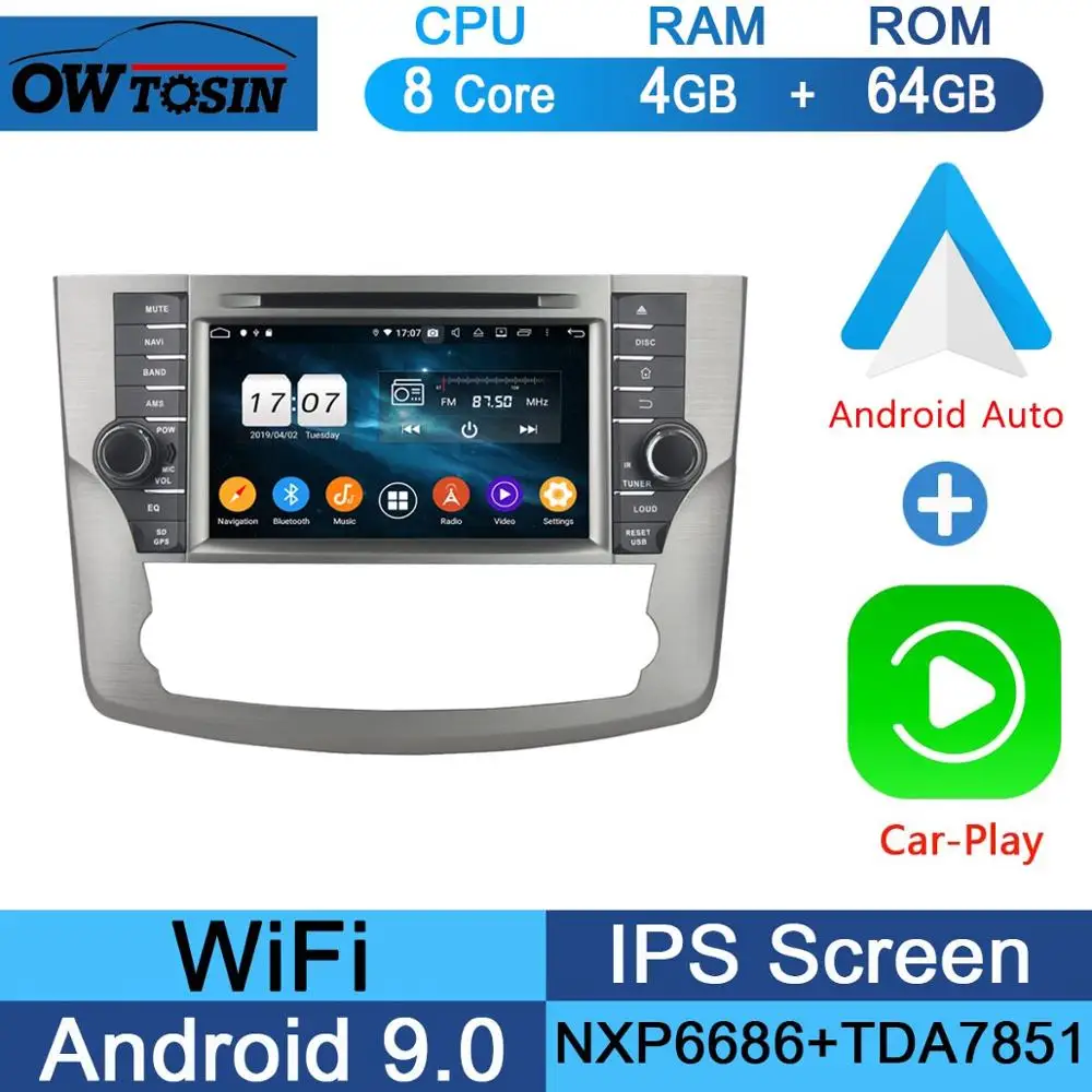 64G CarPlay Android " ips 1920*1080 8 Core 4 Гб ОЗУ+ 64 Гб ПЗУ Android 9,0 автомобильный dvd-плеер для Toyota Avalon 2011 2012 2013 DSP радио gps Parrot BT Adas - Цвет: 64G CarPlay Android