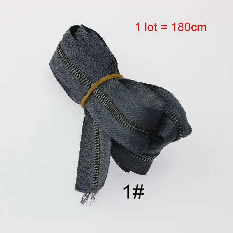 180cm В продаже по 1 Лоту, металлическая молния zip, много цветов выбор от настроить оптовый заказ - Цвет: 180cm