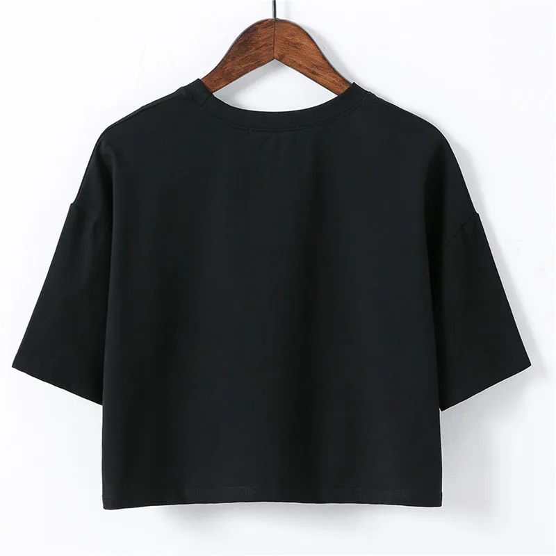 Футболка с короткими рукавами для девочек принтом в виде маленькой свежей вазы