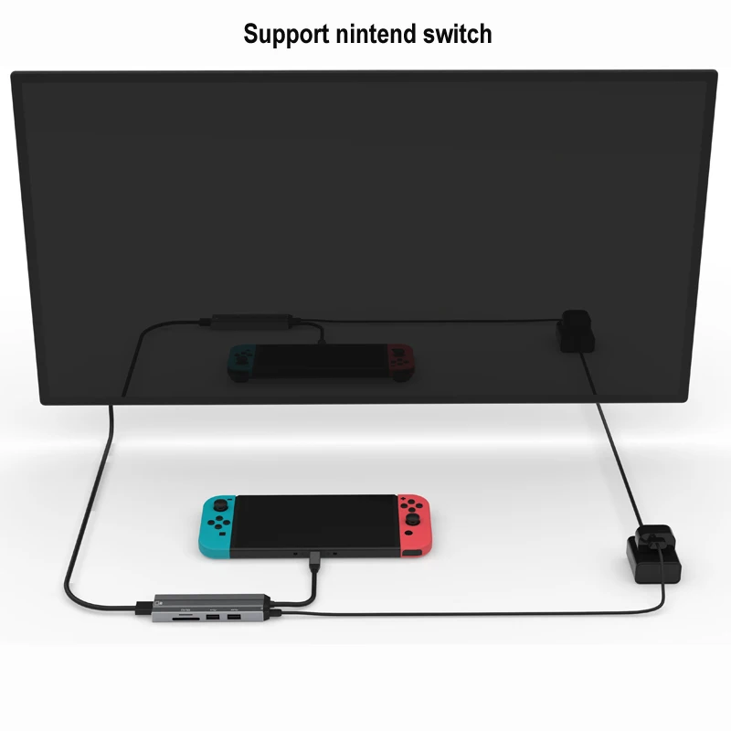USB C HUB USB-C to 3.0 HDMI Thunderbolt 3 Adapter for MacBook Pro Accessories splitter Power Interface For Samsung Galaxy S9 |