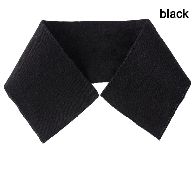 black 2 шт. 43*8 см Тонкая ребристая трикотажная ткань хлопок стрейч ткань для шитья воротник футболки бейсбольная одежда 28 цветов - Цвет: black