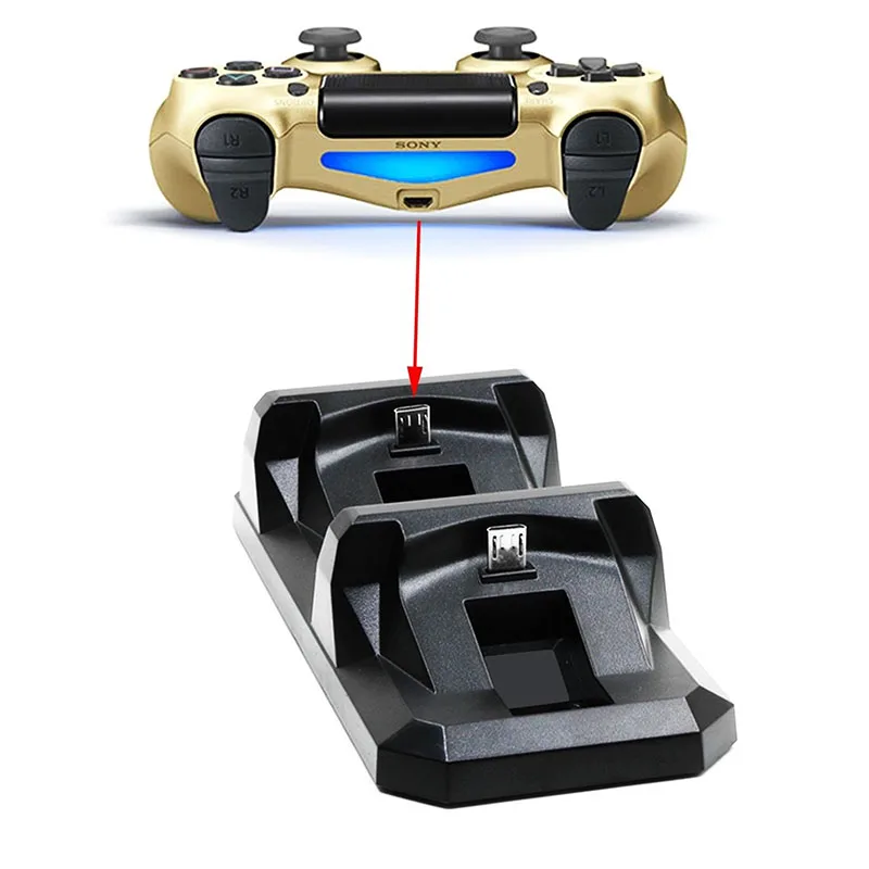 Двойная зарядная станция зарядная док-станция Подставка для sony PS4 Playstation 4 джойстик контроллер быстрая зарядка для PS4 Геймпад