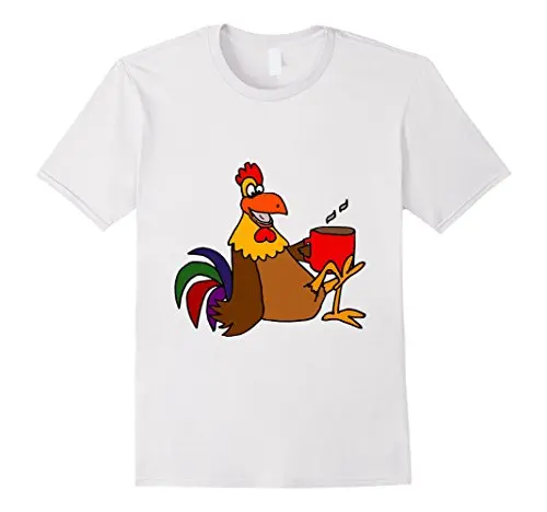 Футболка Для мужчин Футболки для девочек брендовая одежда Смешные петух