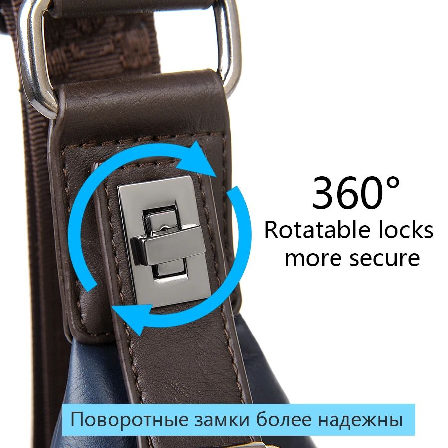 Нагрудная сумка JackKevin мужская с защитой от воров модный мессенджер вращающейся