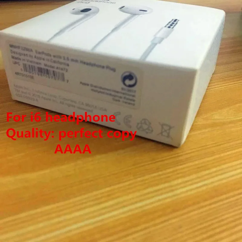 100 шт/партия с розничной упаковкой AAA + высококачественные наушники в ухо