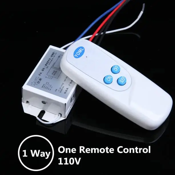 1 way 1 telecontrol Переменный ток 110 в цифровой беспроводной пульт дистанционного управления для ламп светильник вытяжной вентилятор 1 2 пути 3 способа с 2 дистанционное управление s через стену - Цвет: 1 way 1 telecontrol