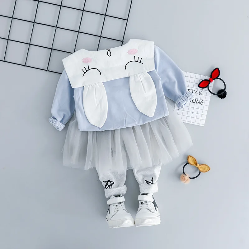 Комплекты весенней одежды для маленьких девочек комплекты малышей футболка с