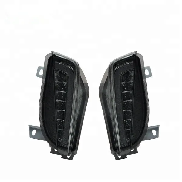 12V для Toyota Prius V 2012 2013 2-в-1 Янтарный Белый светодиодный поворотник позиции угловой светильник s дальнего светильник
