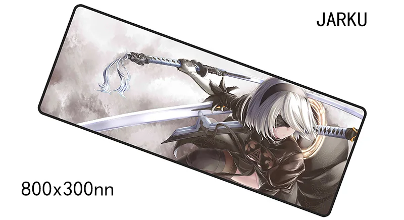 Size 800x300x2mm NieR Automata коврик для мыши 800x300x2 мм коврики для мыши notbook компьютерный коврик для мыши Аниме игровая мышь геймерская клавиатура коврики для мыши - Цвет: Size 800x300x2mm