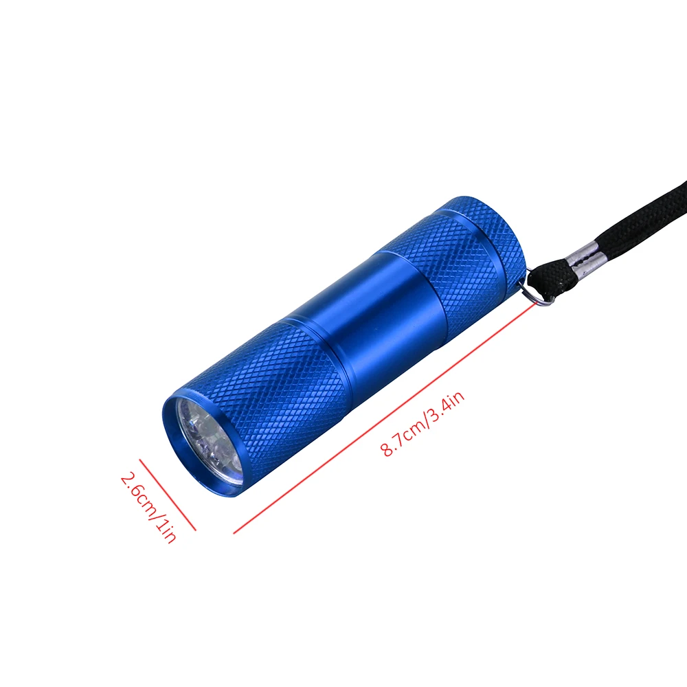 УФ светодиодный фонарь 9 светодиодов Ультрафиолетовый Фонарь Лампа детектор с