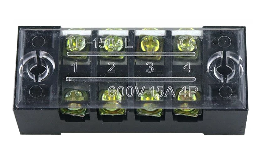 1 шт. двухрядная Винтовая клемма 600 в 15A TB 1503 / TB1504 /TB1505/ TB1506 1508/TB 1510 /TB 1512/ 1515/TB