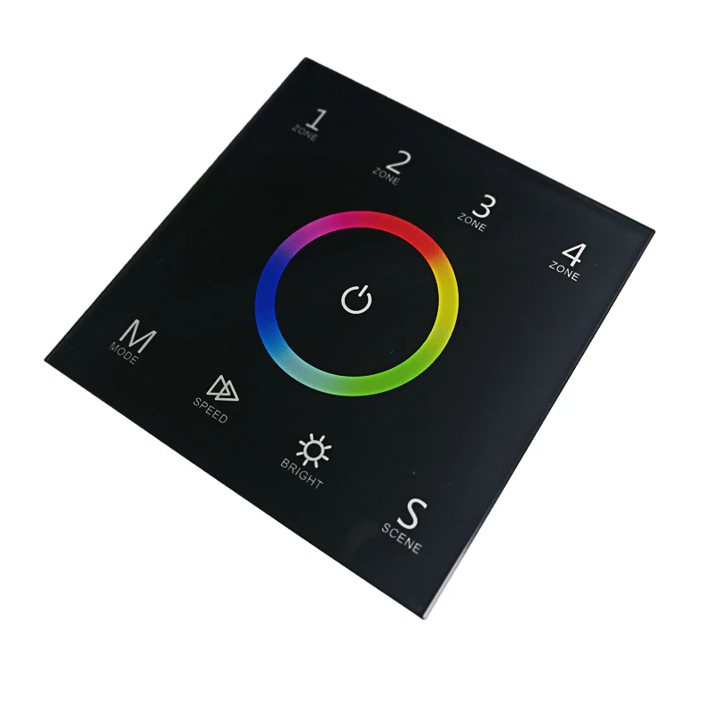 Система управления светодиодной лентой RGB 100 240 В вход 4 зоны RF Беспроводная