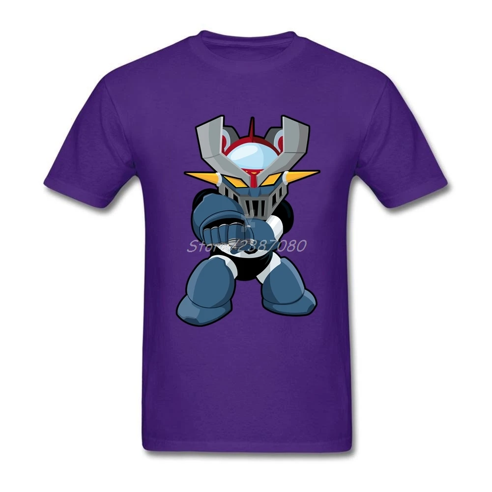 Футболка Mazinger Z мужская с коротким рукавом модная тенниска из хлопка забавная