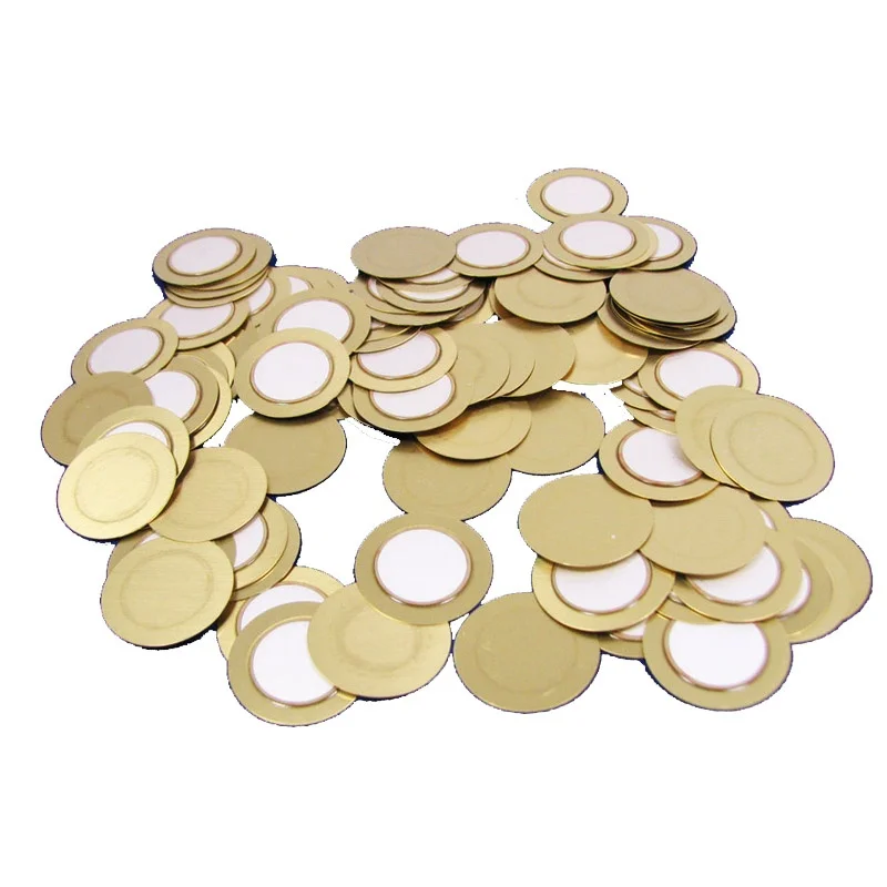 

100PCS 27mm Acoustic Guitar Piezo Brass Disks Without Leads For Guitar Pickups