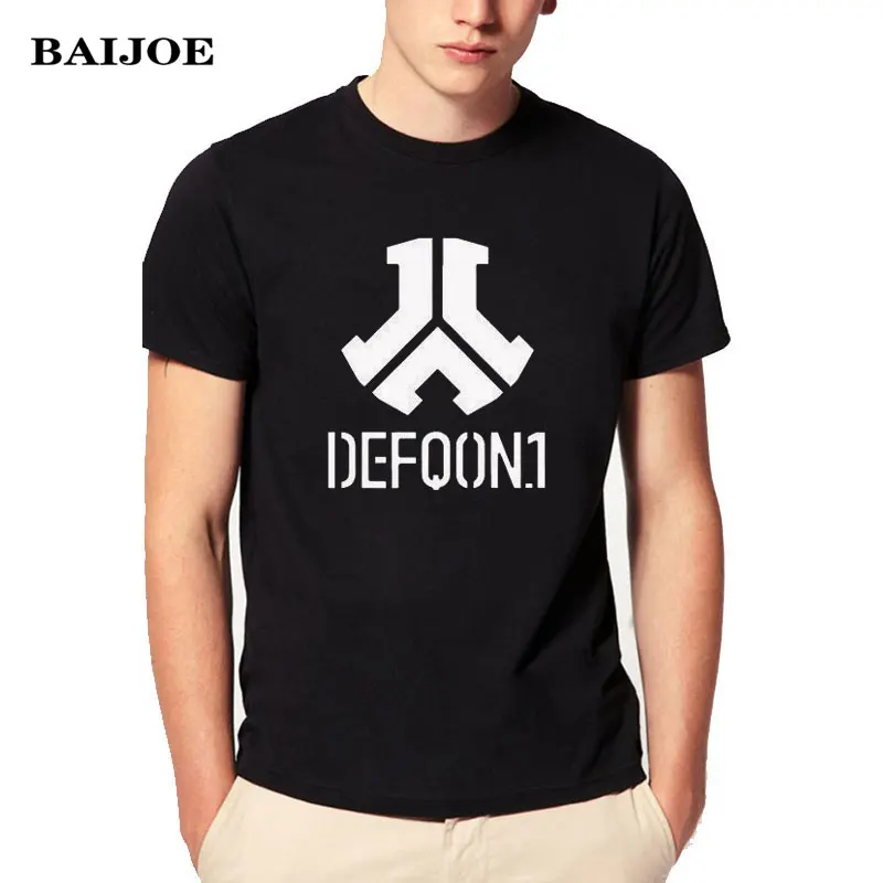 2017 BAIJOE Defqon 1 натуральный хлопок дизайнерские футболки для мужчин в стиле хип хоп с