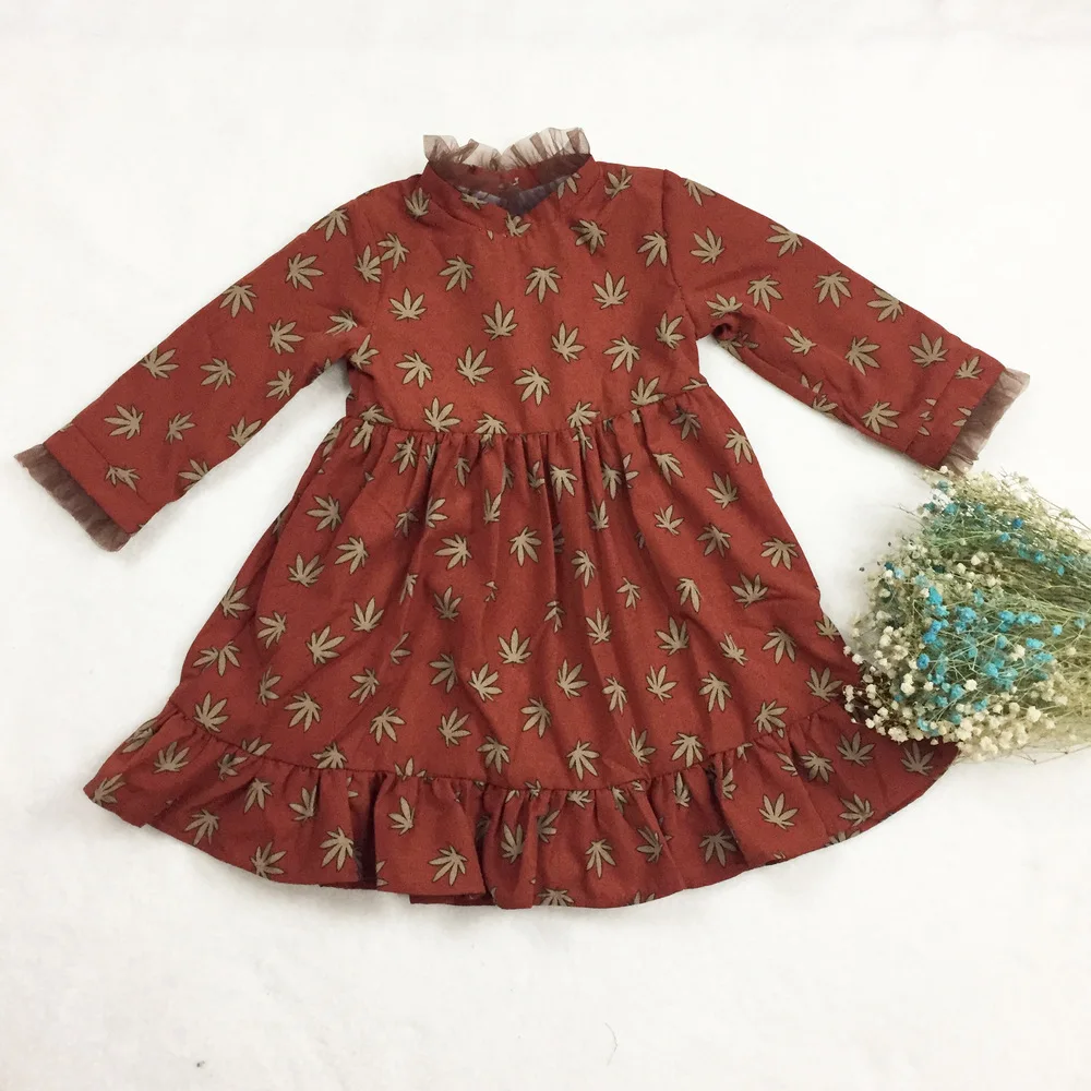 2019 г. Осень-зима новый год Корейская версия повседневные платья для девочек с