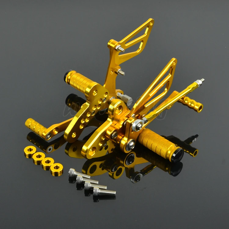 Регулируемые подножки для мотоциклов с ЧПУ педалей SUZUKI GSXR1300 GSX1300R 1999 2013|foot pegs|billet