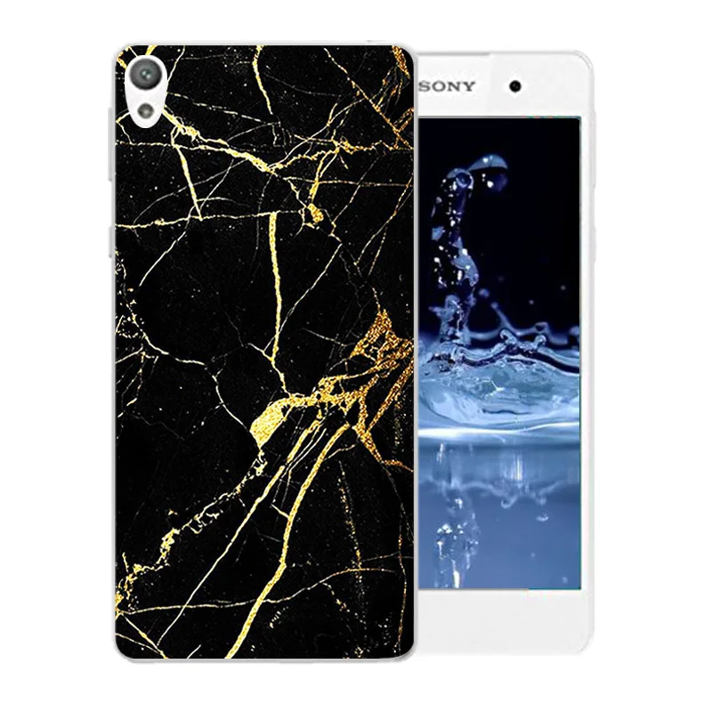 Marb Pattern Soft Silicone Case Coque For Sony Xperia E5 E 5 F3311 F3313 TPU Cover Funda Capa |