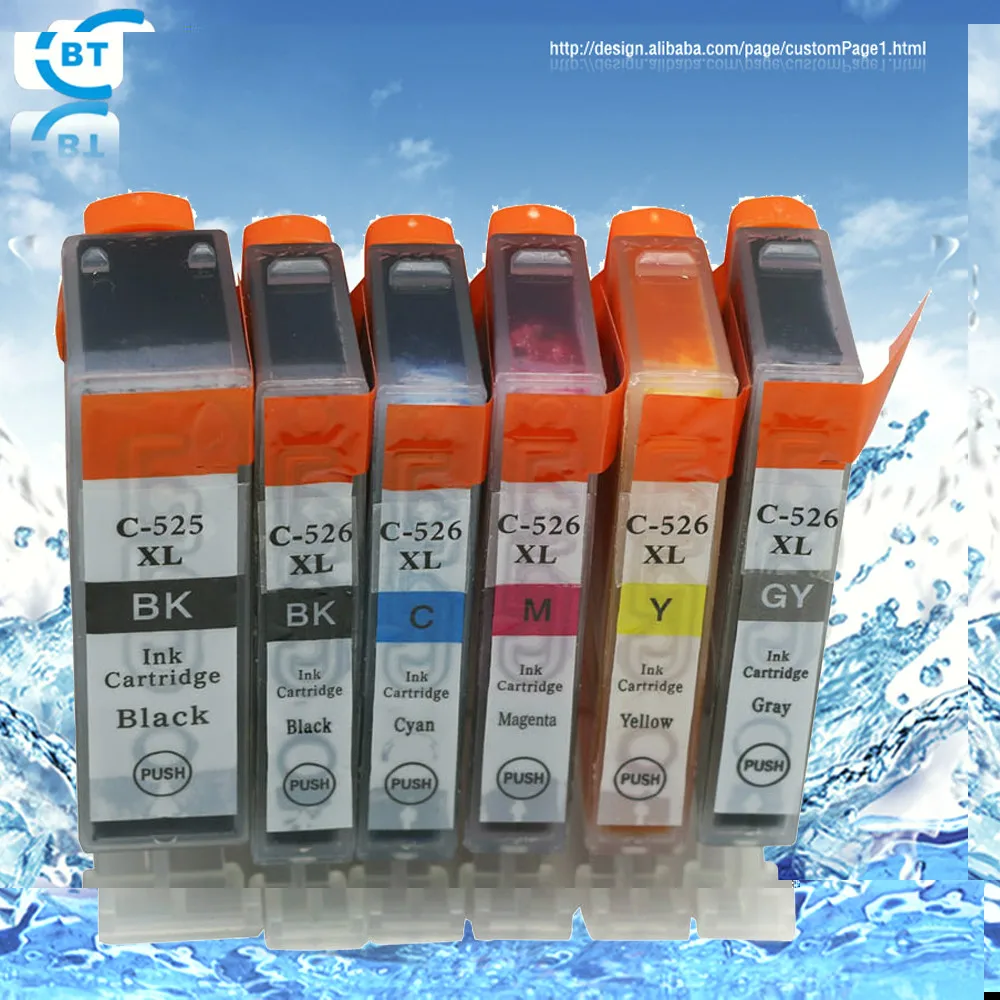 Совместимый картридж для струйной печати canon PGI 525BK 5 шт. MG5250 MG5150 MG6150 MG8150 IP4850 MX885