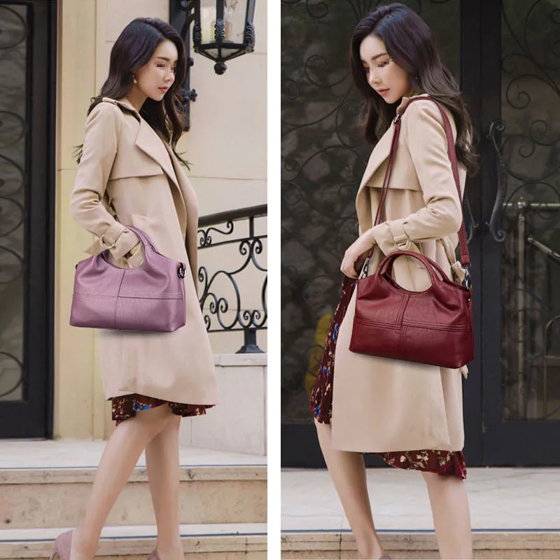 Мягкие кожаные дамские сумочки Rodful ранец мессенджер женская сумка на плечо