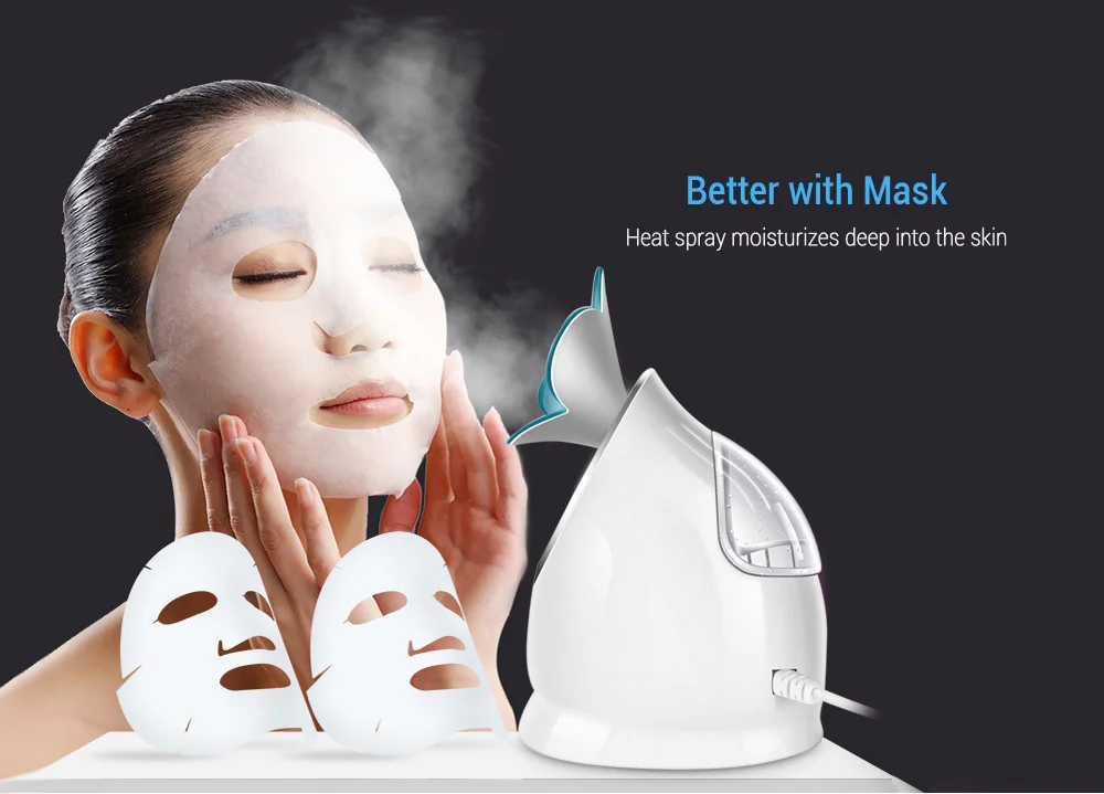 K-SKIN KD2330 горячий ионный парогенератор для лица домашний спа уход за кожей лица увлажнитель один ключ управление Глубокая чистка горячий ионный парогенератор для лица