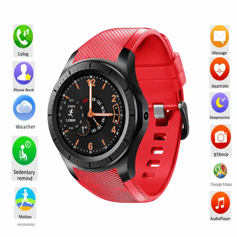 Новое поступление gw10 Smart Watch Поддержка Bluetooth Wi Fi 2 г/3G Android 5.1 Фитнес трекер