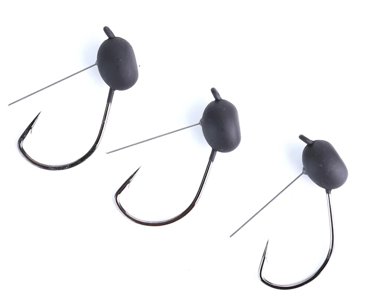 Mustad Высокоуглеродистая сталь рыболовный крючок колючий крючок приманки из свинца голова Wacky 1#1/0#1,7/3,5/5 г анти-обмотка рыболовные принадлежности