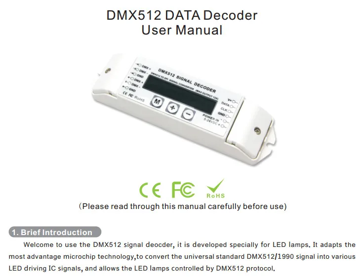 Для LPD6803 LPD8806 WS2811 WS2801 WS2812B светодиодная Пиксельная лампа BC-820 DMX-SPI декодер сигналов конвертер dmx-spi DMX512 контроллер