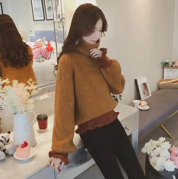 2019 новые модные женские свитера трикотажные пуловеры с длинным рукавом Женские