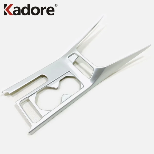 ABS Matte Plastic Для Volkswagen T-Cross карбоновое волокно отделка держатель чашки декоративный переводная картинка в виде рамки крышка наклейка крышка автомобильные аксессуары - Название цвета: ABS Matte Plastic