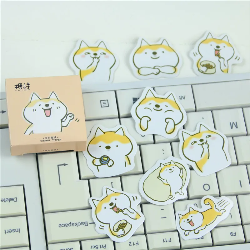 45 шт./лот милые собаки Декоративные DIY Дневник наклейки Kawaii планировщик для скрапбукинга липкие канцелярские принадлежности Escolar школьные принадлежности