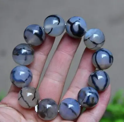 Натуральный Змеиный бисер 18 мм эластичный браслет чакра камень энергии |