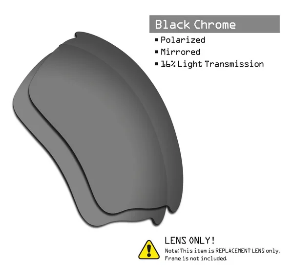 Black Chrome SmartVLT поляризованные Сменные линзы для солнцезащитных очков Oakley Half Jacket XLJ-несколько вариантов - Цвет линз: Black Chrome
