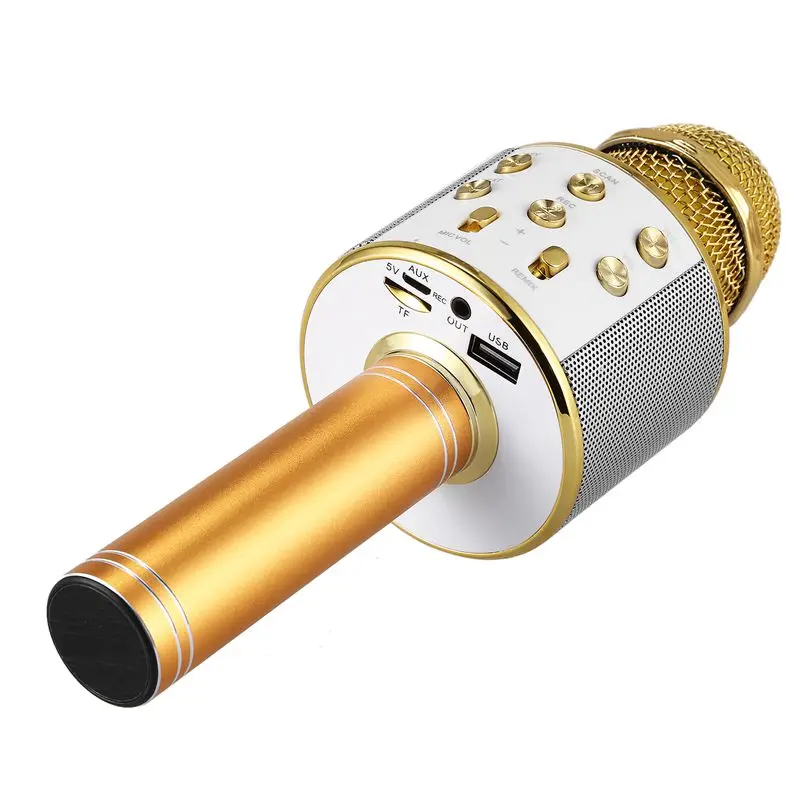 Беспроводной караоке микрофон Портативный Bluetooth мини домашний KTV для