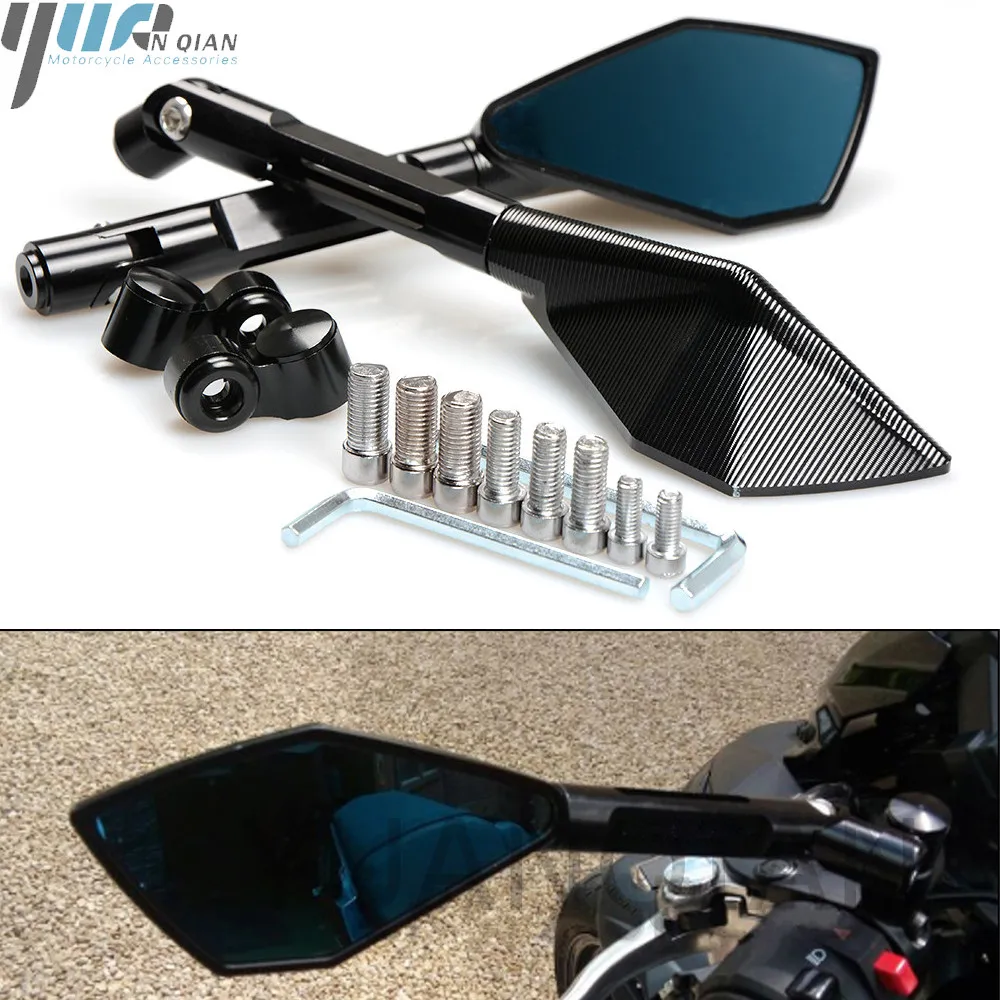 Мотоциклетные зеркала боковые заднего вида для Yamaha FZ8 FZ1 FZ6 FAZER S2 XJ6 отверстие TDM 900