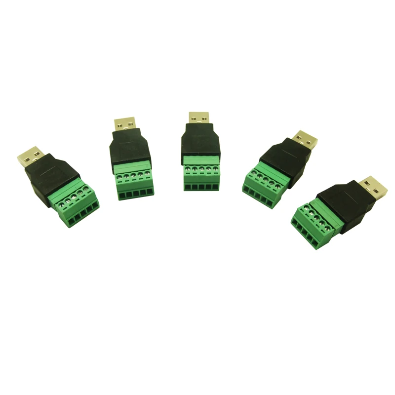 10 шт. Штекерный USB разъем на винт с защитным коннектором адаптер 2.0 type A для