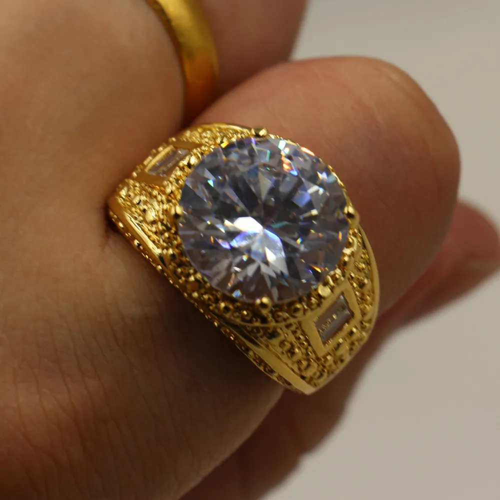 Ювелирные изделия choucong Размер 8/9/10/11 винтажная атмосфера 15ct круглый 5a Циркон