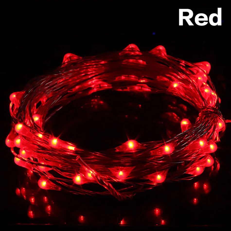 СВЕТОДИОДНЫЕ гирлянды 10 м 33ft 100led 5 в USB питание Наружное освещение RGB медная