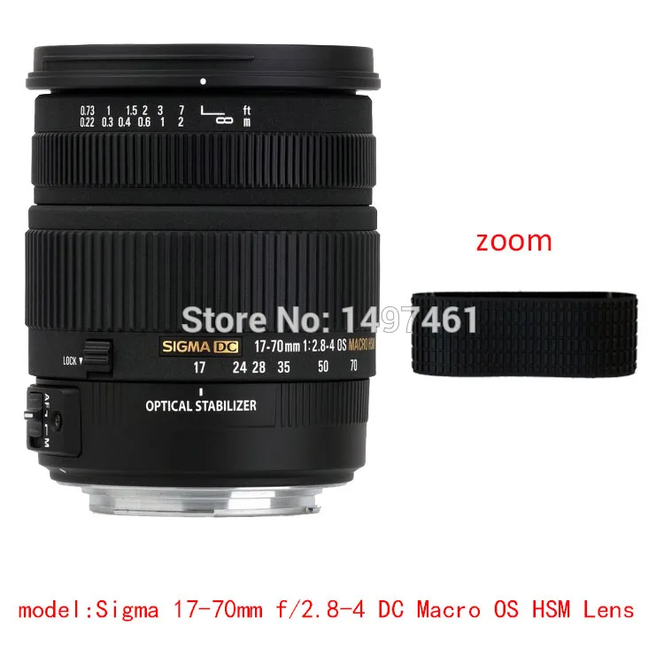 Зум фокус объектива резиновое кольцо/резиновая ручка ремонт succdaneum для Sigma 17 70 мм