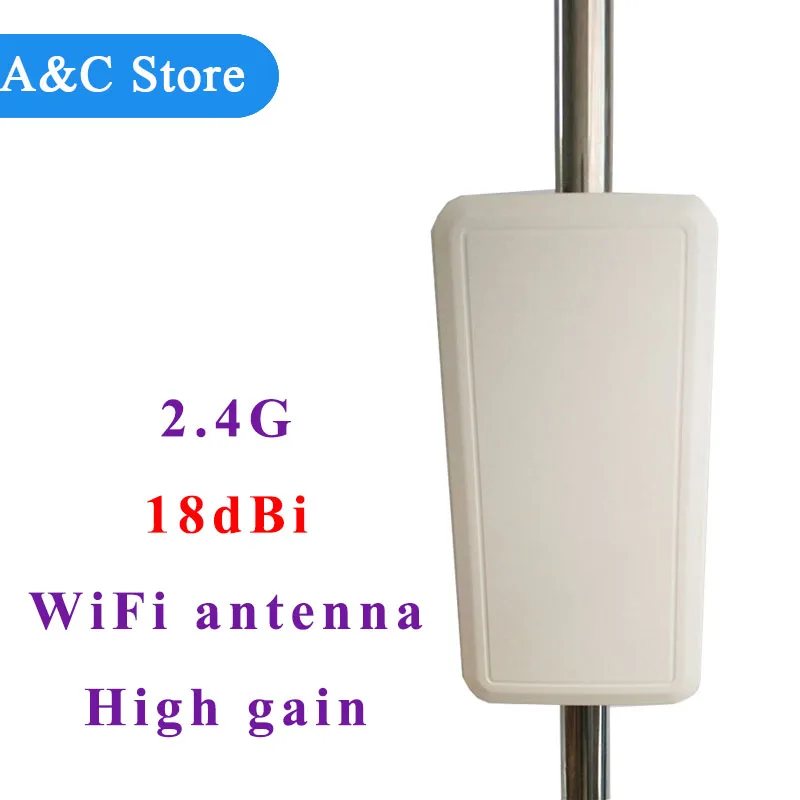 

high gain 18dBi 2.4ghz wifi antenna directional single polarization panel antenna for wifi wireless network coverage customized