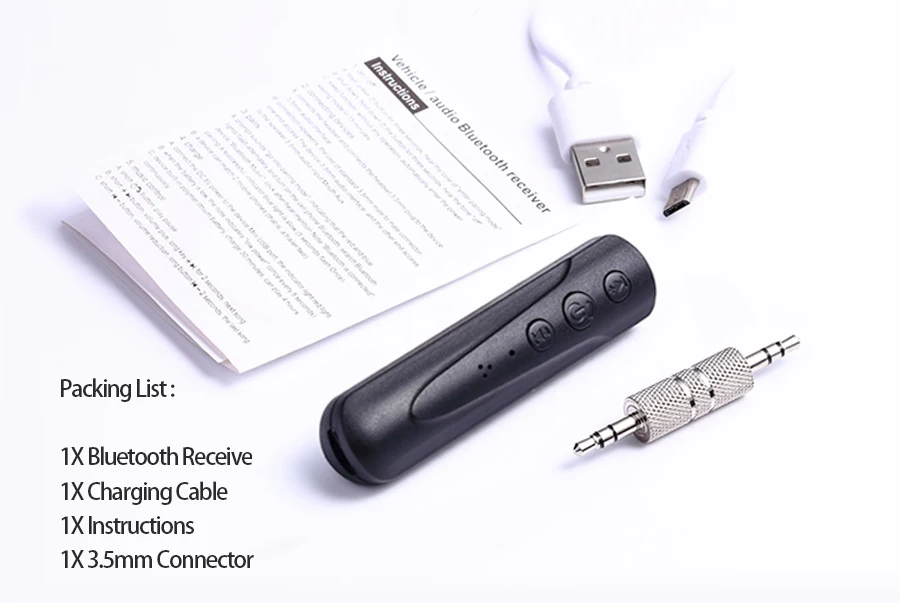 Вы первый беспроводной Bluetooth приемник 3,5 мм разъем аудио Музыка Bluetooth аудио приемник адаптер Adaptador Bluetooth USB с микрофоном