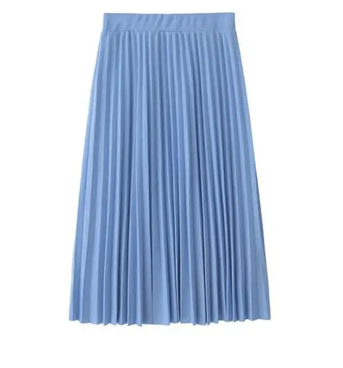 Плиссированная юбка женская с высокой талией | Женская одежда
