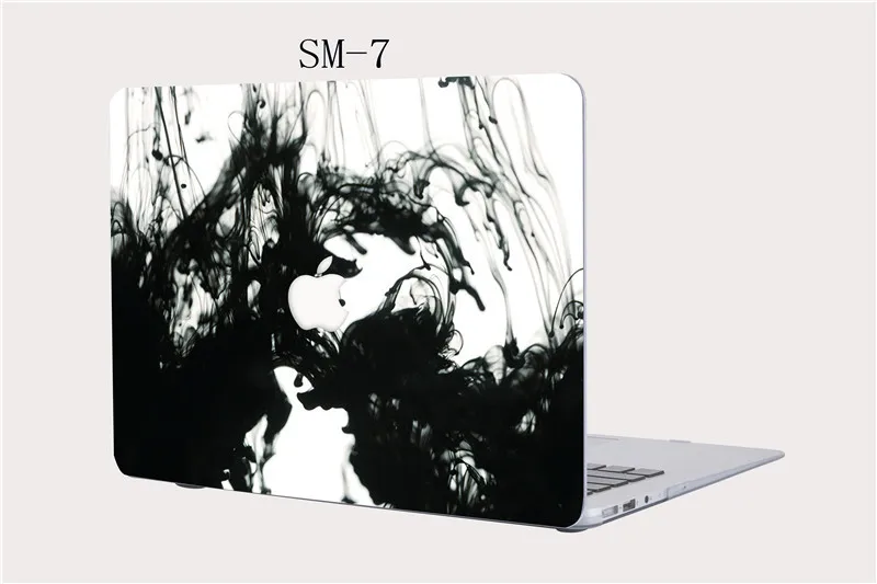 Пластиковый жесткий чехол для ноутбука Apple Macbook New Pro 13 15 с сенсорной панелью mac book Air retina 11 12 дюймов - Цвет: SM-7 show logo