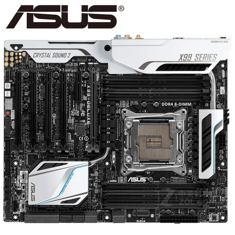 Asus X99 DELUXE/USB3.1 настольная материнская плата Socket LGA 2011 V3 i7 X DDR4 128G ATX UEFI BIOS
